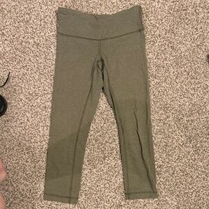 Lulu lemon Olive Green cotton Leggings